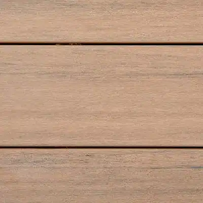 Deck boards with highly blended coloring.