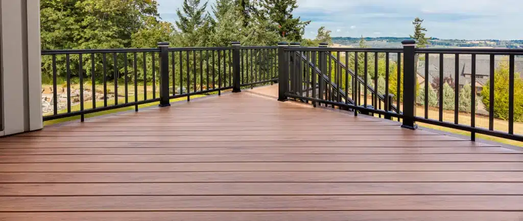 Second story composite deck.