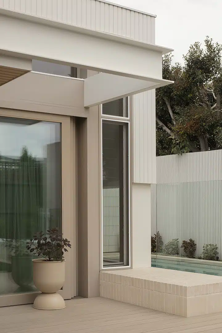 Contemporary outdoor deck with clean architectural lines and premium TimberTech decking.